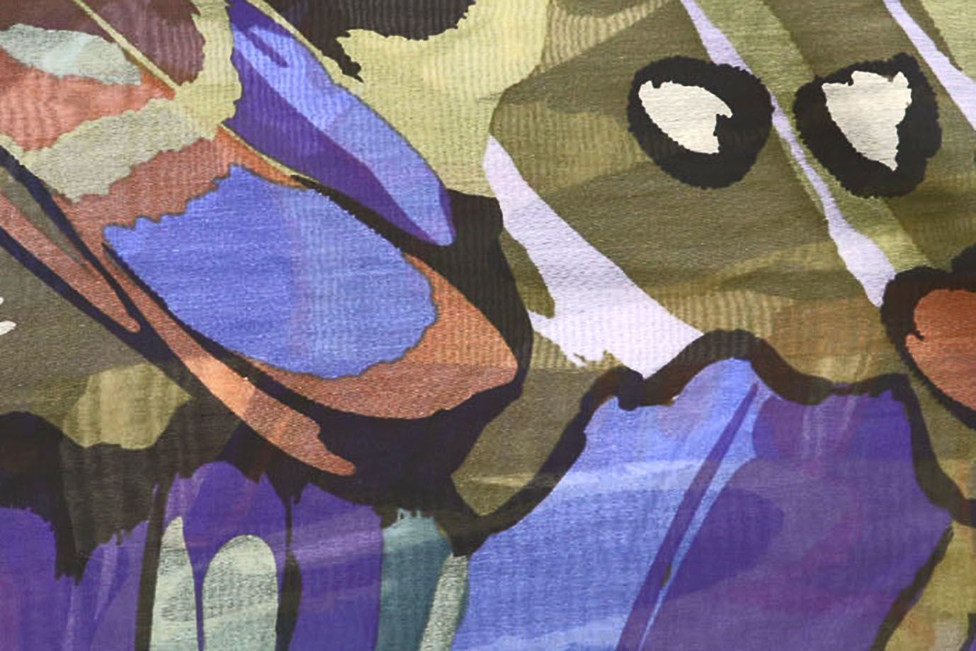 Вуаль принт/многоцветный рисунок 4095-PY/D#1/C#1