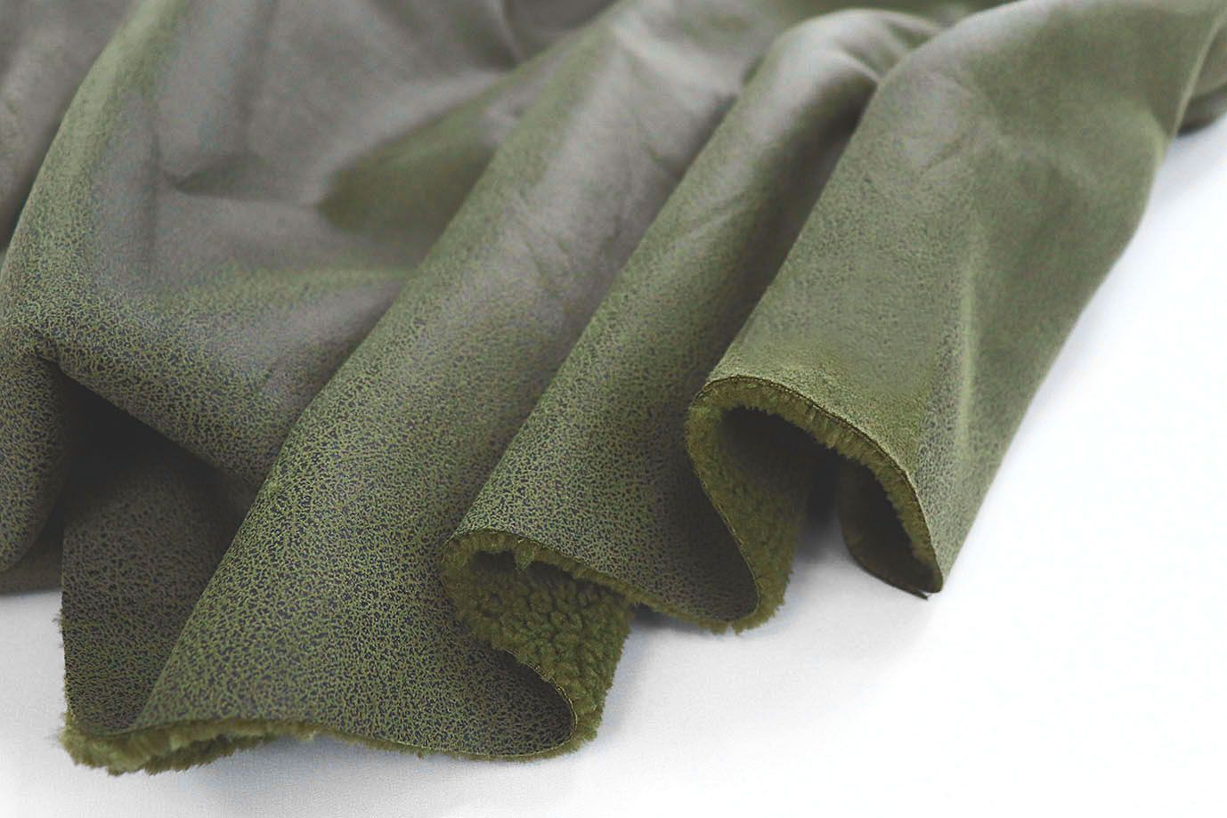 Дубляж мех "Кёрли"/болотный 3529Z-PY/C#6