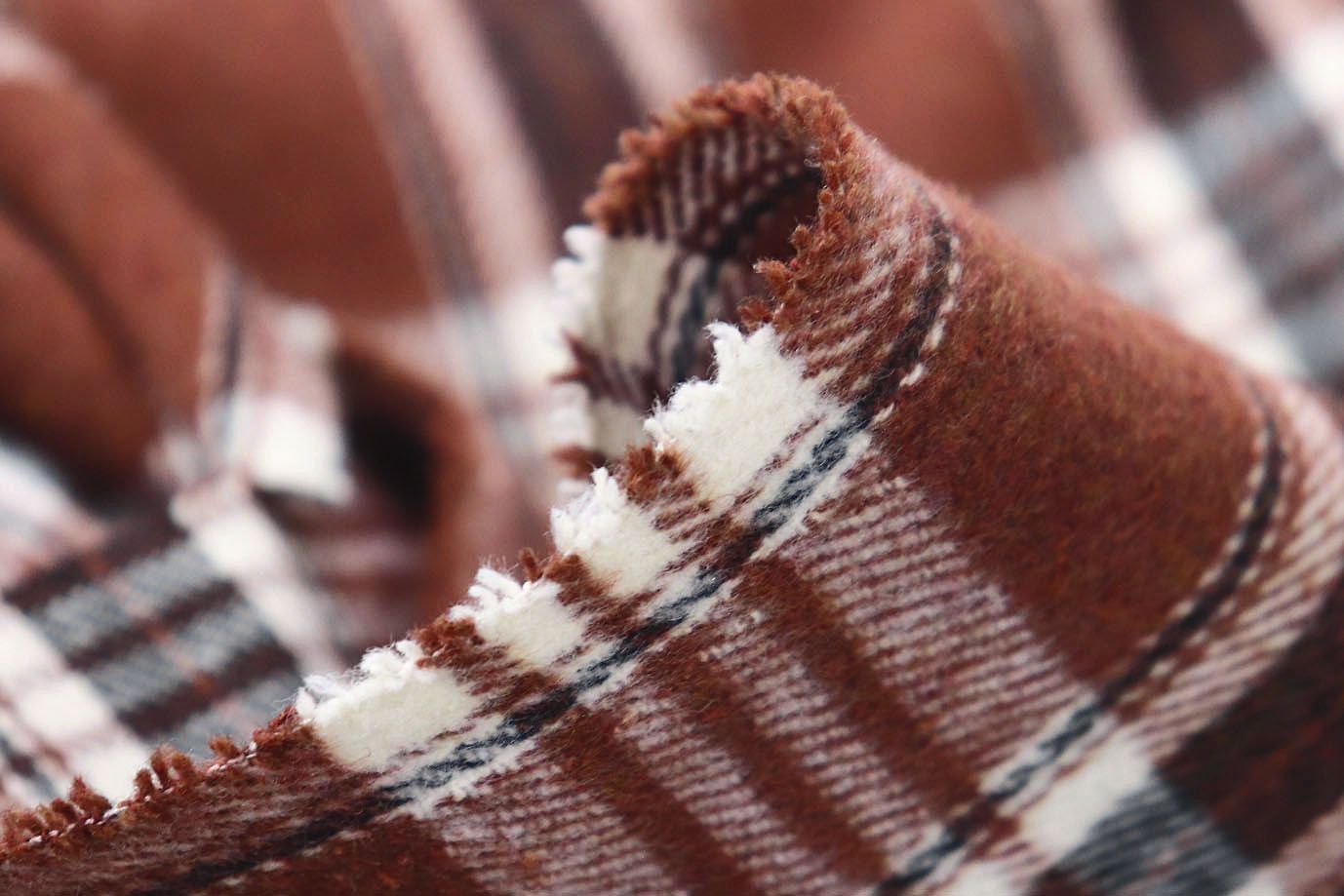 Пальтовая ткань принт/клетка черно-коричневая AP210426031/D#908-A817/C#1