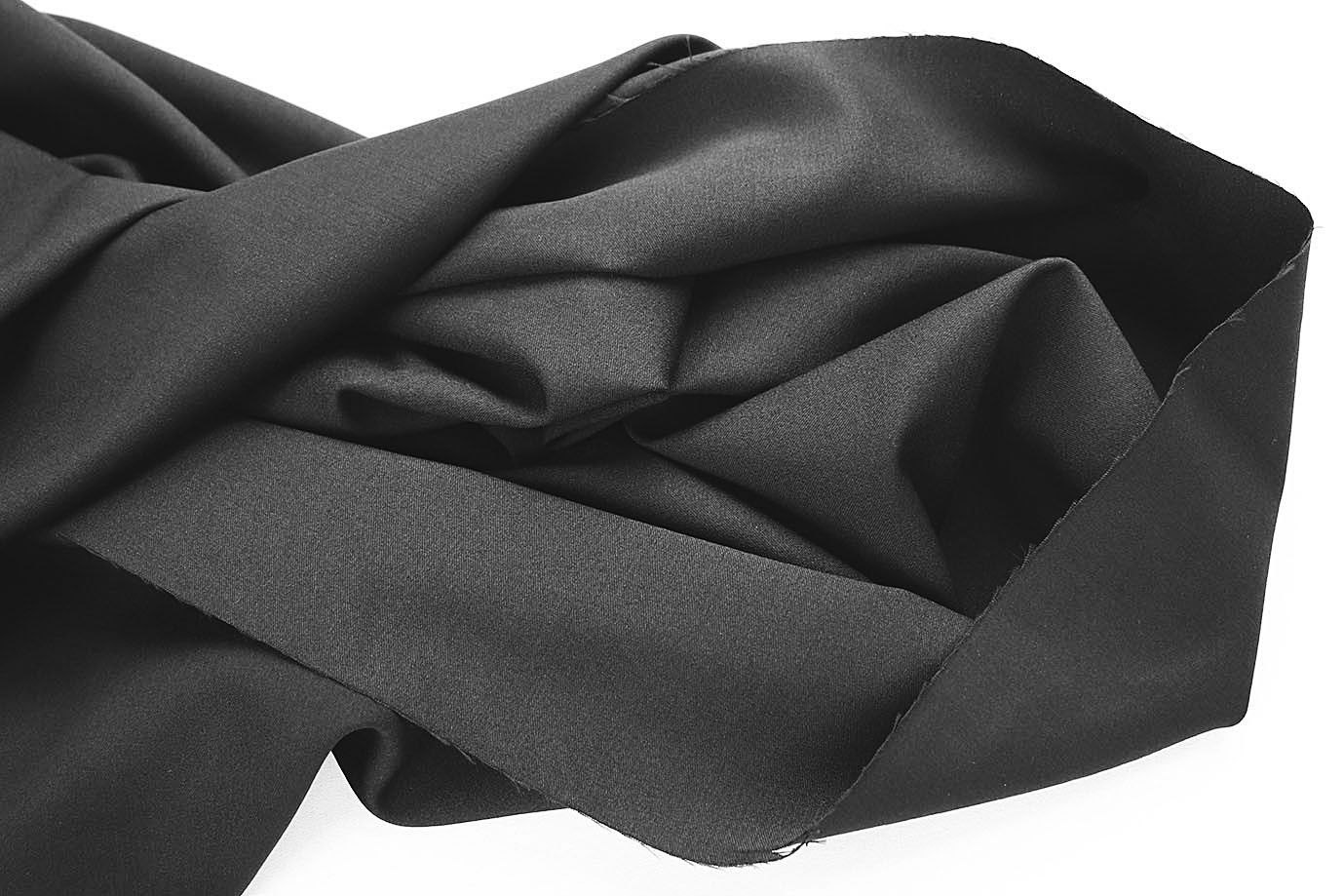 Костюмная ткань "Бостон"/черный 1412-PY/C#12 Black