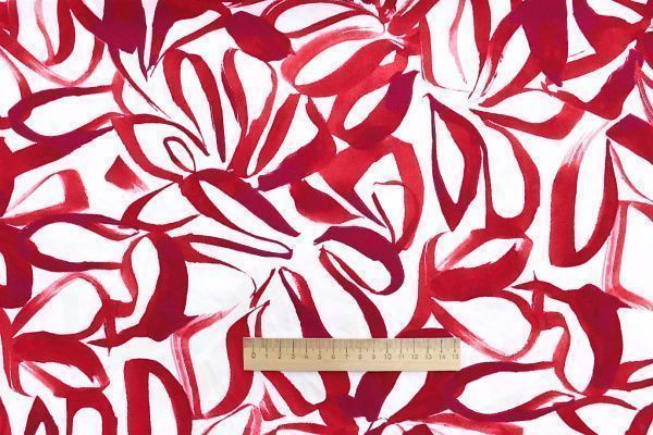 Хлопок "Поплин" принт/красно-белый 3848-PY/D#4/C#2