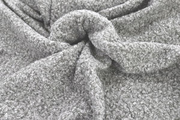 Пальтовая ткань "Букле"/серый 3966-PY/C#4 (12104) (12274)