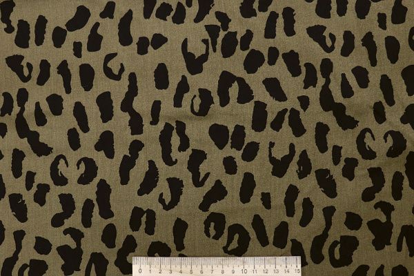 Штапель принт/черный на бронзовом 4203-PY/D#17/C#2