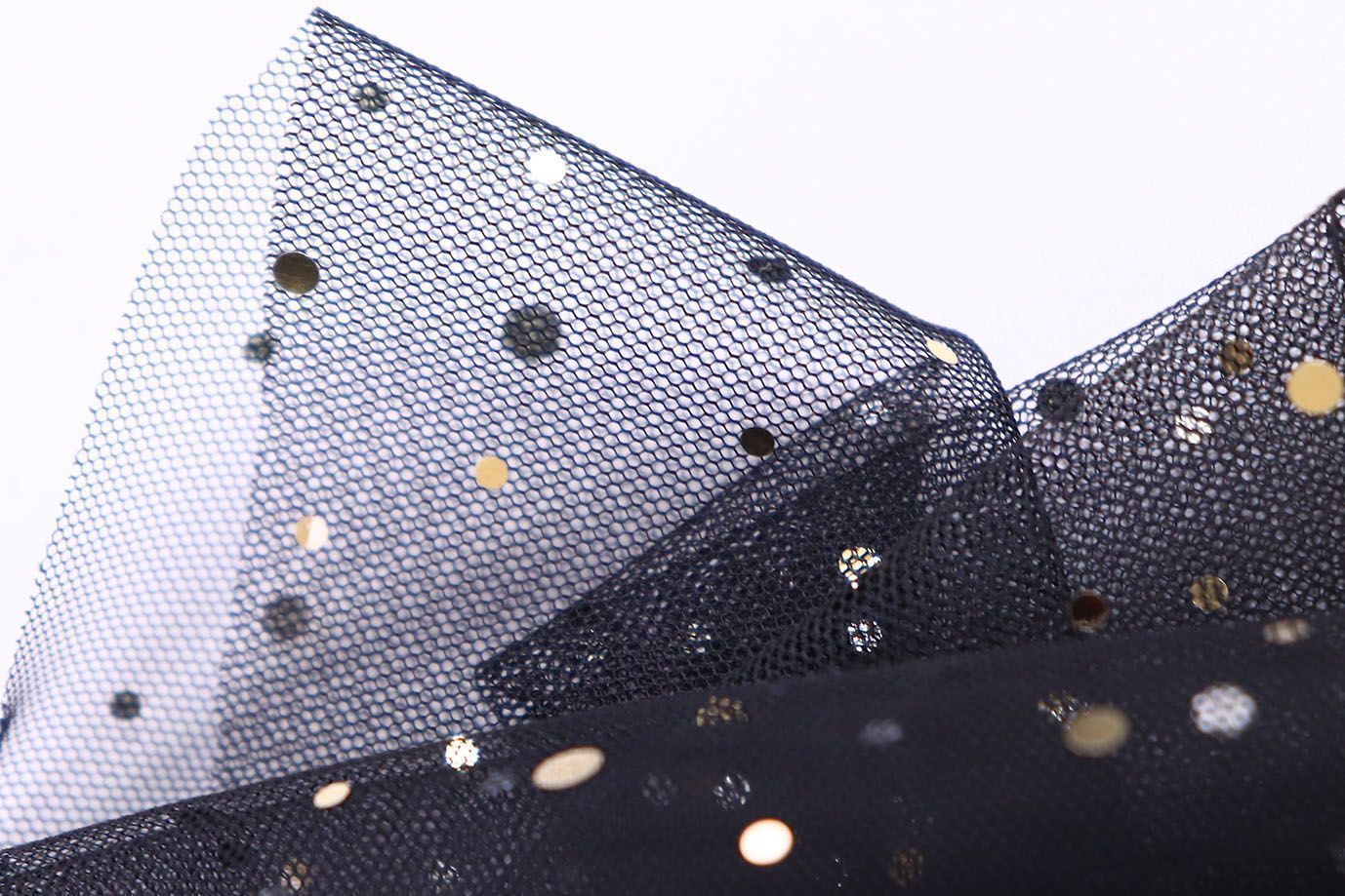 Сетка с пайетками/черный SS-26264/D#1/C#9 (ярд)