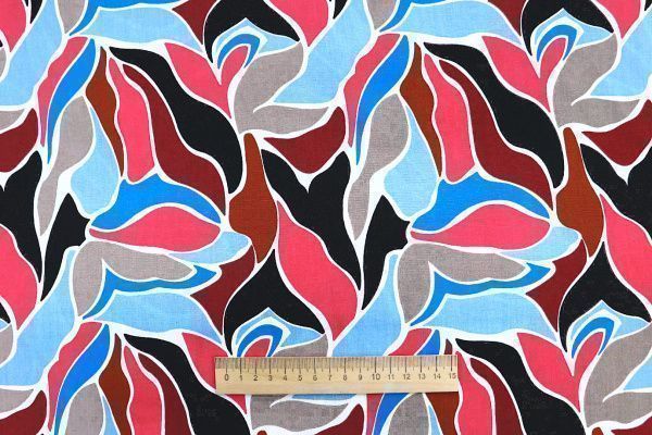 Штапель принт/розово-голубой 1374-PY/D#38/C#6