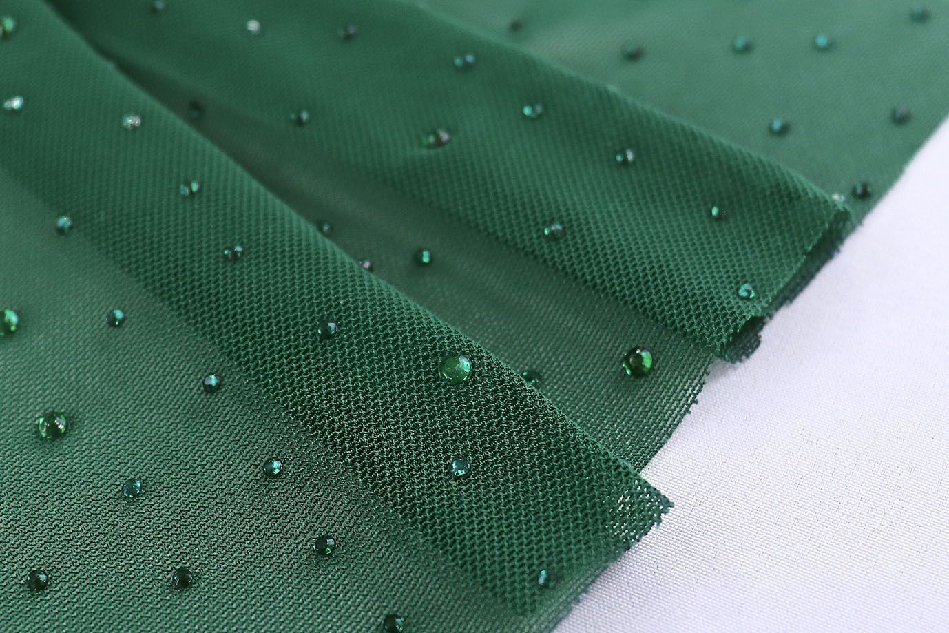Сетка со стразами/зеленый 3783-PY/C#6