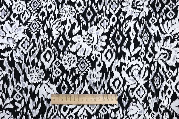 Штапель принт/узор черно-белый 3892-PY/D#13/C#2