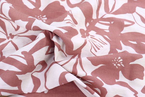 Лен БОХО принт/персиковый на белом 3815-PY/D#3/C#7