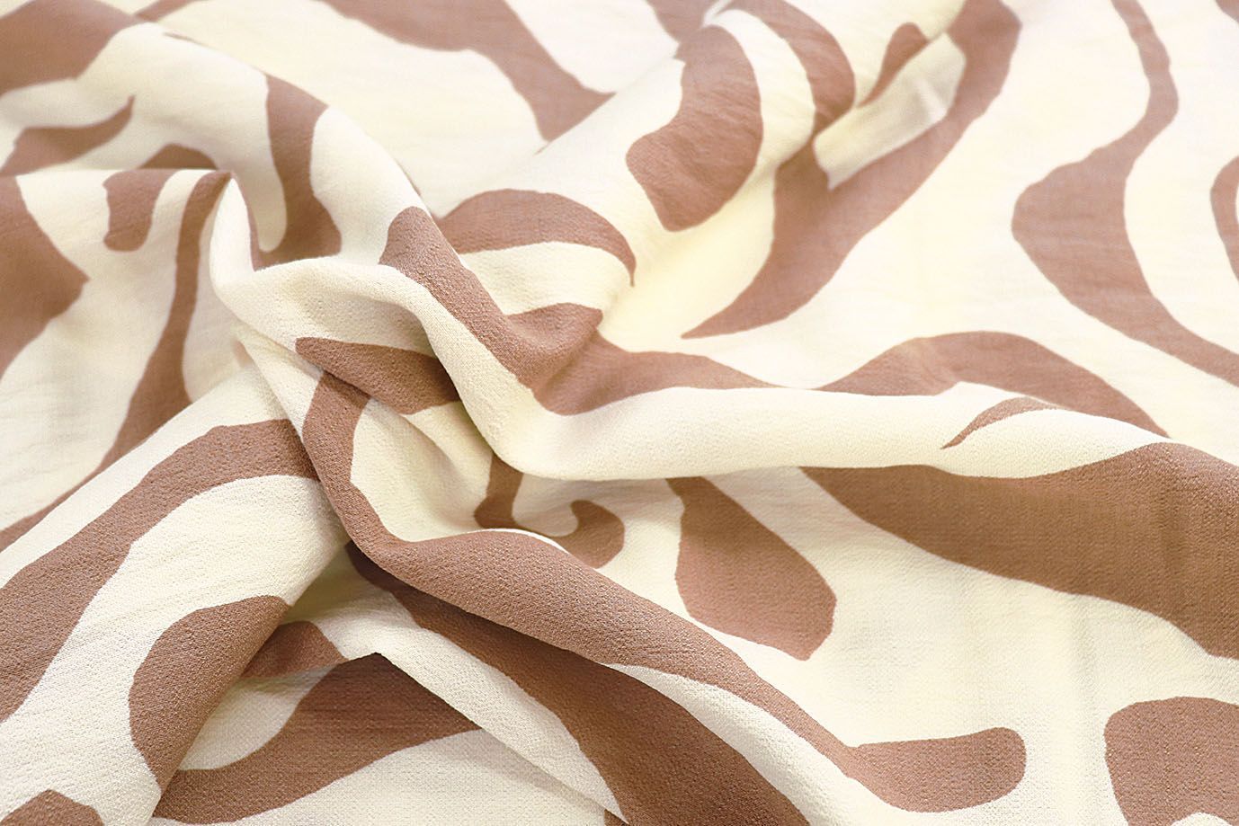 Лен БОХО принт/молочно-коричневый 3857-PY/D#12/C#1