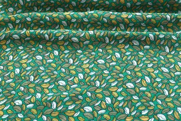 Шифон креп принт/губы на зеленом 3186-PY/D#9752-414/C#4