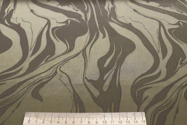 Сатин "Пандора" жаккард/серо-оливковый 4025-PY/D#1/C#4