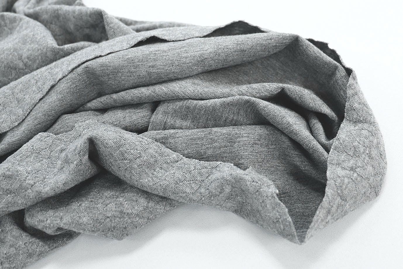 Трикотаж "Косичка" жаккард/серый VT-11691/D#1/C#3