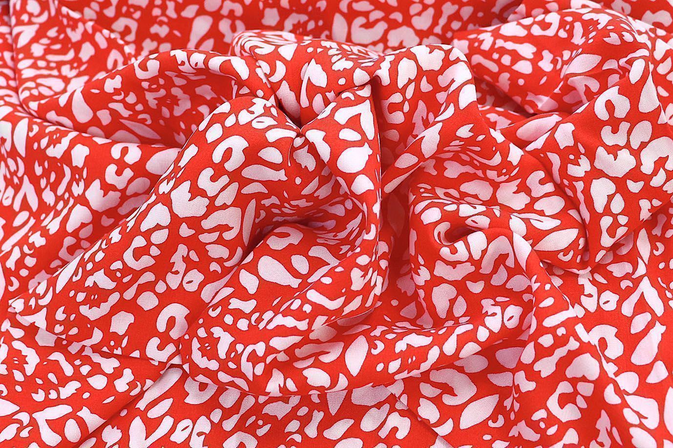 Штапель принт/бело-красный 1374-PY/D#40/C#7