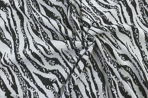 Трикотаж жаккард принт/черно-белый 3579-PY/D#4/C#1