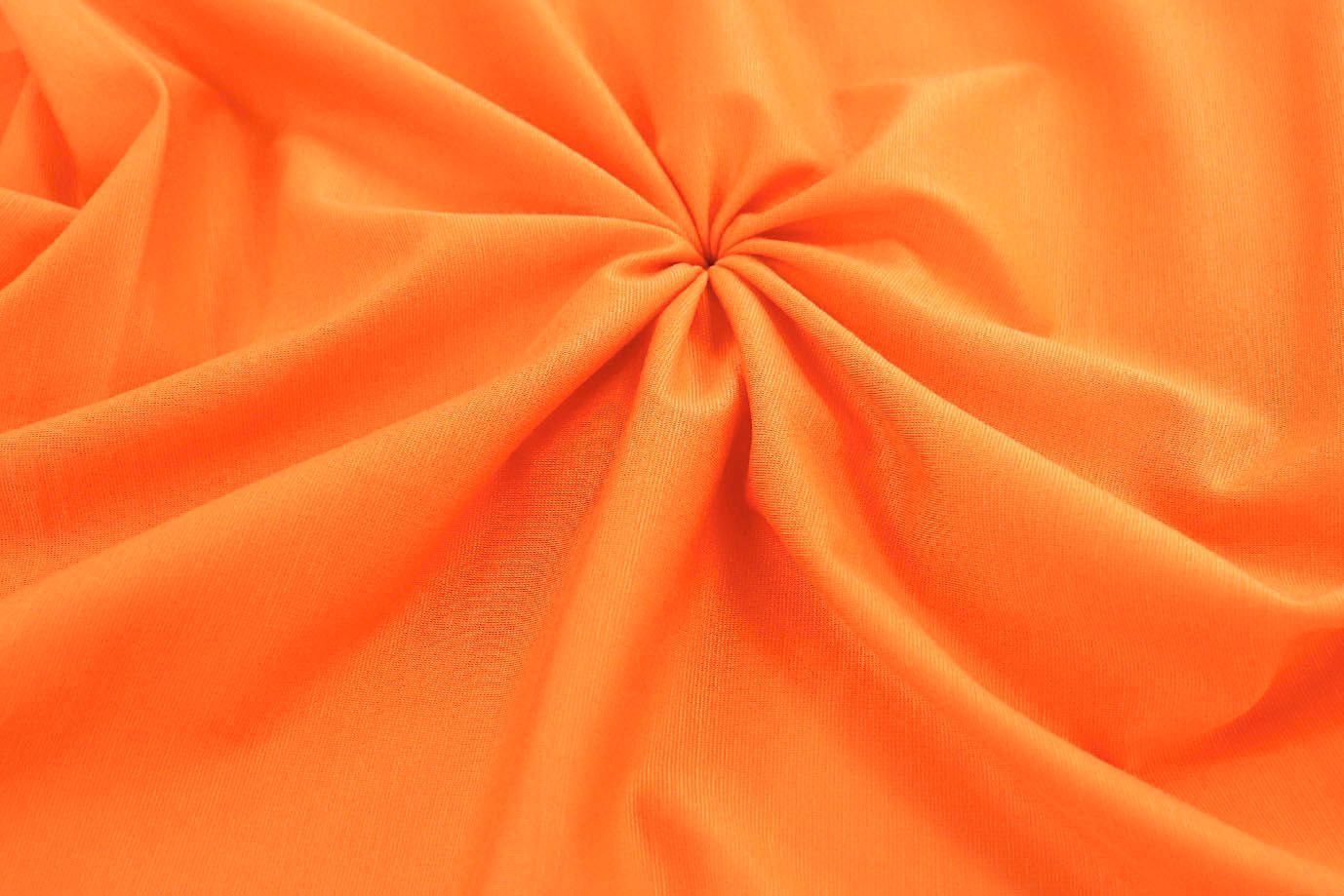 Трикотаж "Рома" тенсел/оранжевый 3650-PY/C#7 (11518)