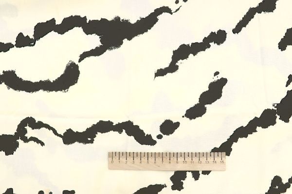 Штапель принт/молочно-черный 1354-PY/D#22/C#2
