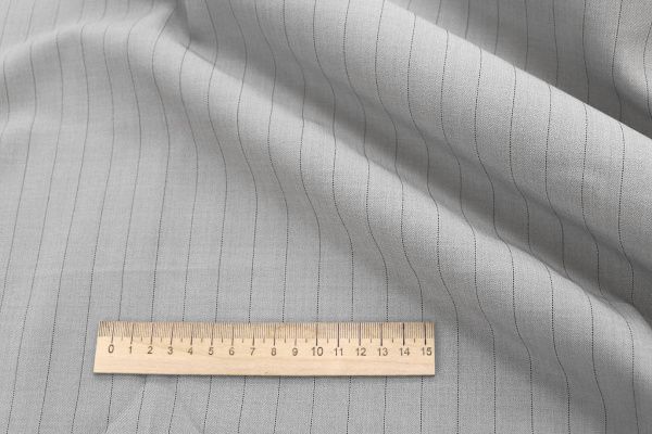 Костюмная ткань принт/полоска черная на светло-сером 3965-PY/D#1/C#2