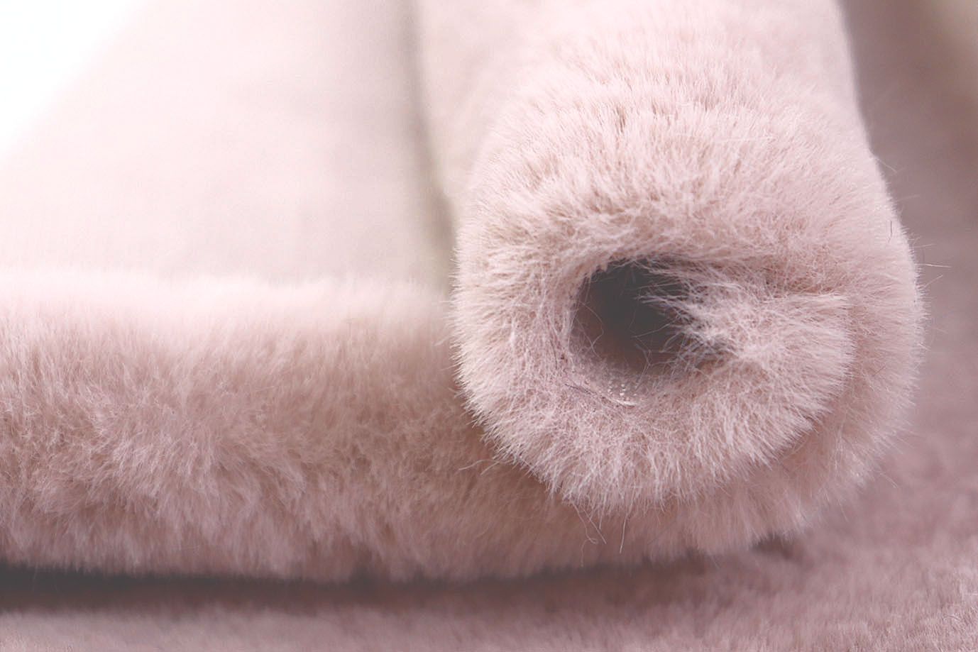 Искусственный мех "Кролик"/бледно-розовый AP231206140/D#3062207/C#2214