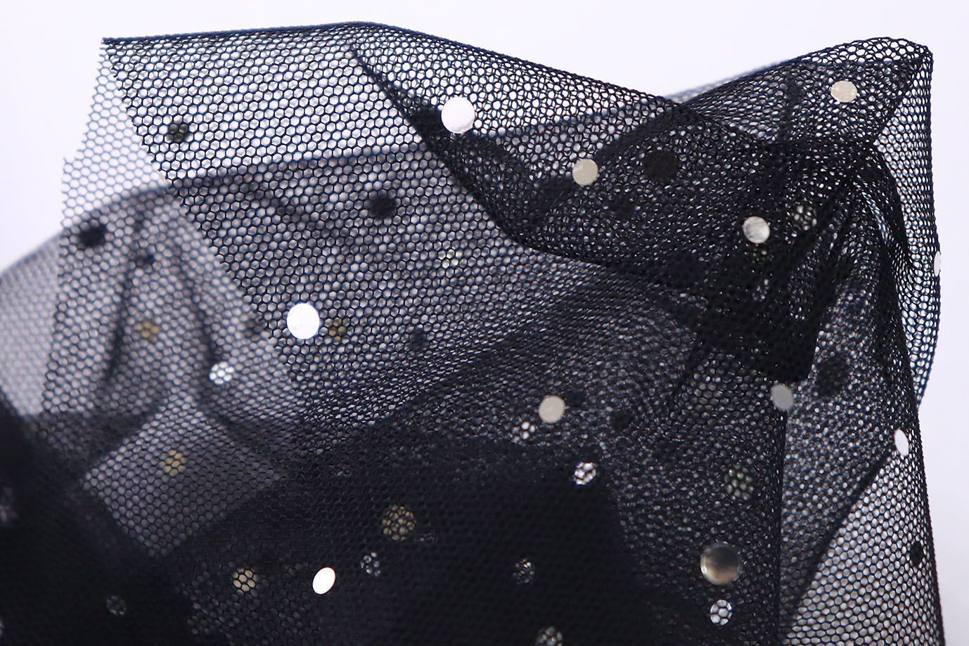 Сетка с пайетками/черный SS-26264/D#1/C#8 (ярд)
