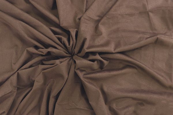 Замша стрейч тонкая/темно-коричневый 3552-PY/C#6