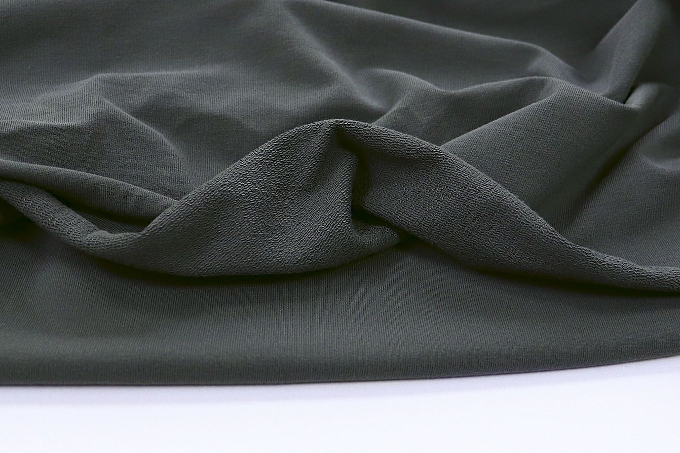 Трикотаж футер 2х нитка/темно-серый 0246/C#т.серый 19-0508TPX