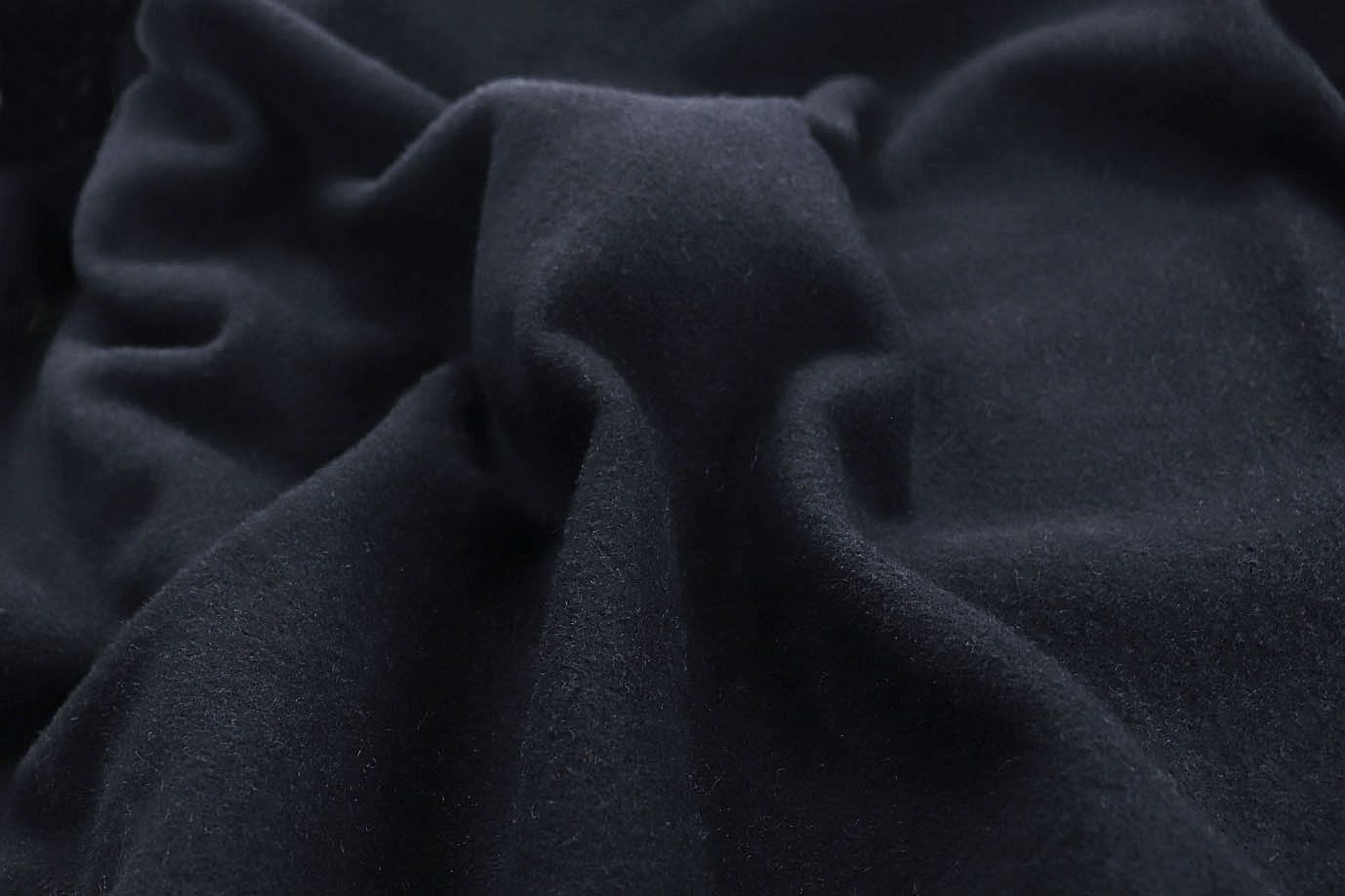 Пальтовая ткань "Леонардо" сукно/черный 17B-12/C#240