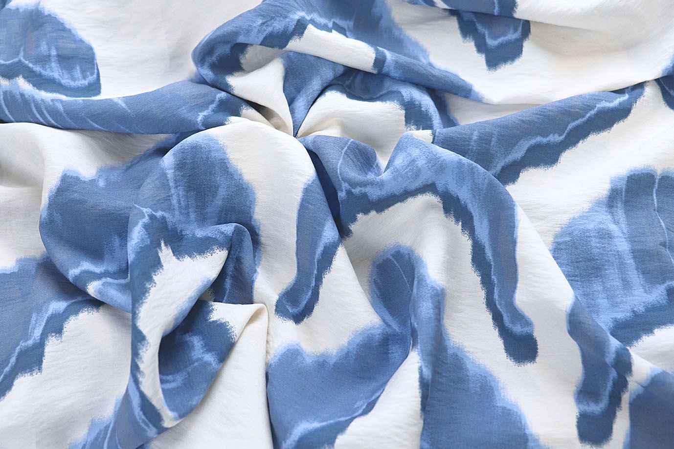 Купра принт/синий на молочном 4072-PY/D#4/C#2