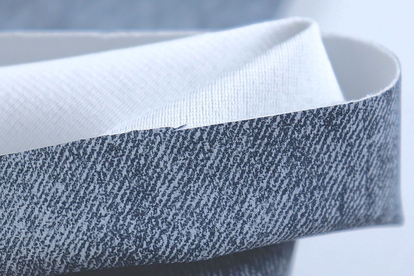 Плащевая ткань "Бондинге" на интерлоке/пепельно-синий 4196-PY/D#1/C#1