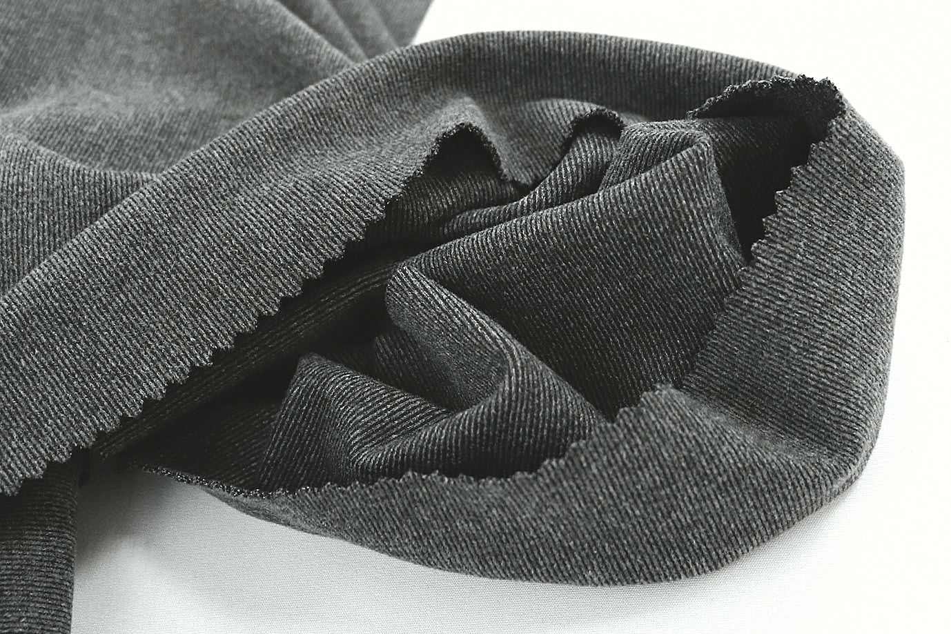 Трикотаж микровельвет меланж/темно-серый 3089/C#4