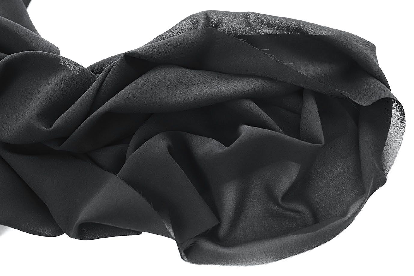 Шифон "Сахар"/черный DT-18007/C#10