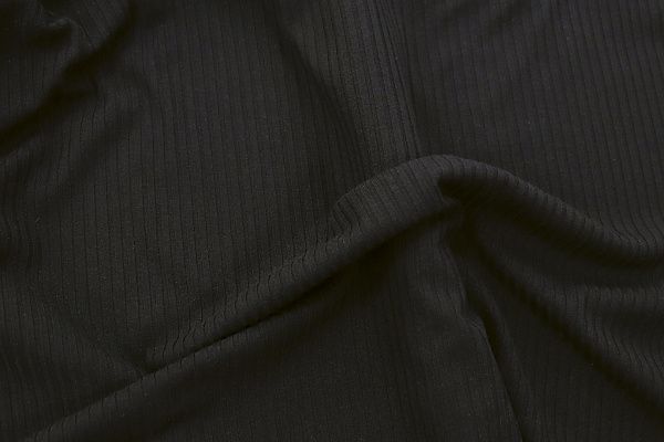 Трикотаж "Лапша"/черный 3452-PY/C#2