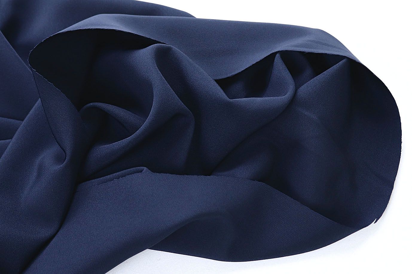 Костюмная ткань "Барби" стрейч/темно-синий 4147-PY/C#9