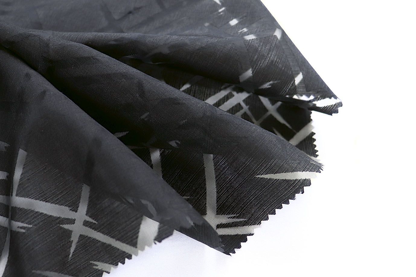 Блузочная ткань жаккард/черный 4254-PY/D#1/C#1