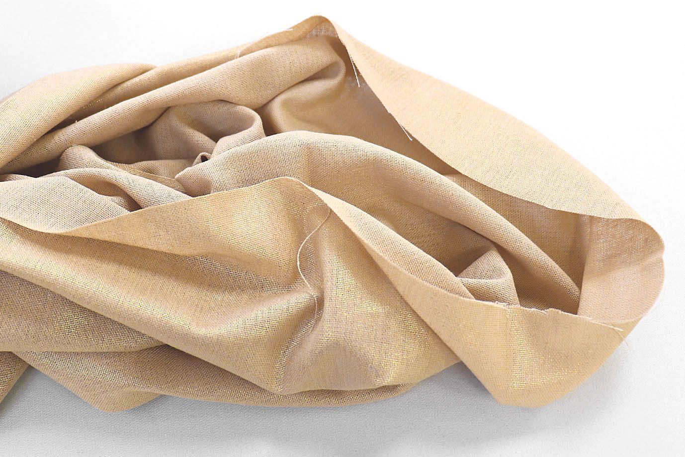 Лен с люрексом/песочный 3799-PY/C#10