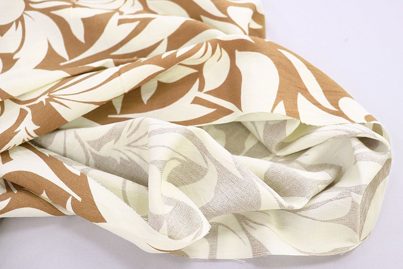 Лен БОХО принт/молочно-коричневый 3857-PY/D#9/C#1