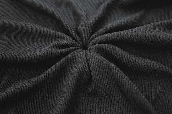 Трикотаж "Рибана"/черный 3509-PY/D#2*2RIB/C#Black