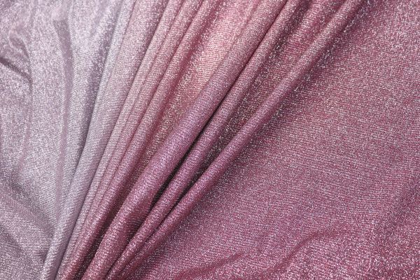 Трикотаж с люрексом на интерлоке/серо-розовый 2655-PY/C#3