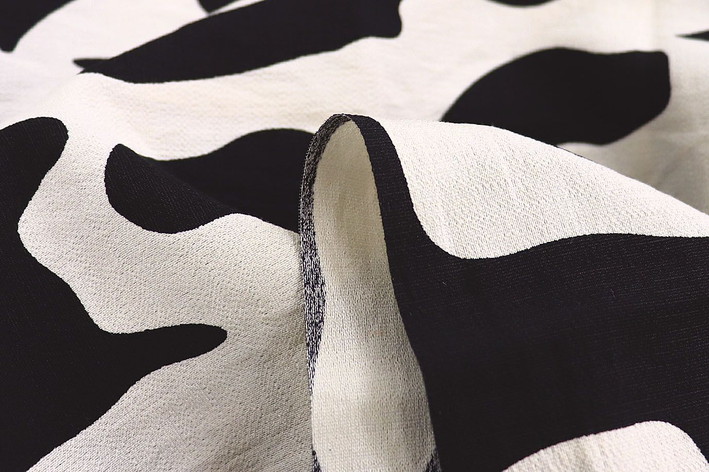 Лен БОХО принт/черно-молочный 3810-PY/D#12/C#1