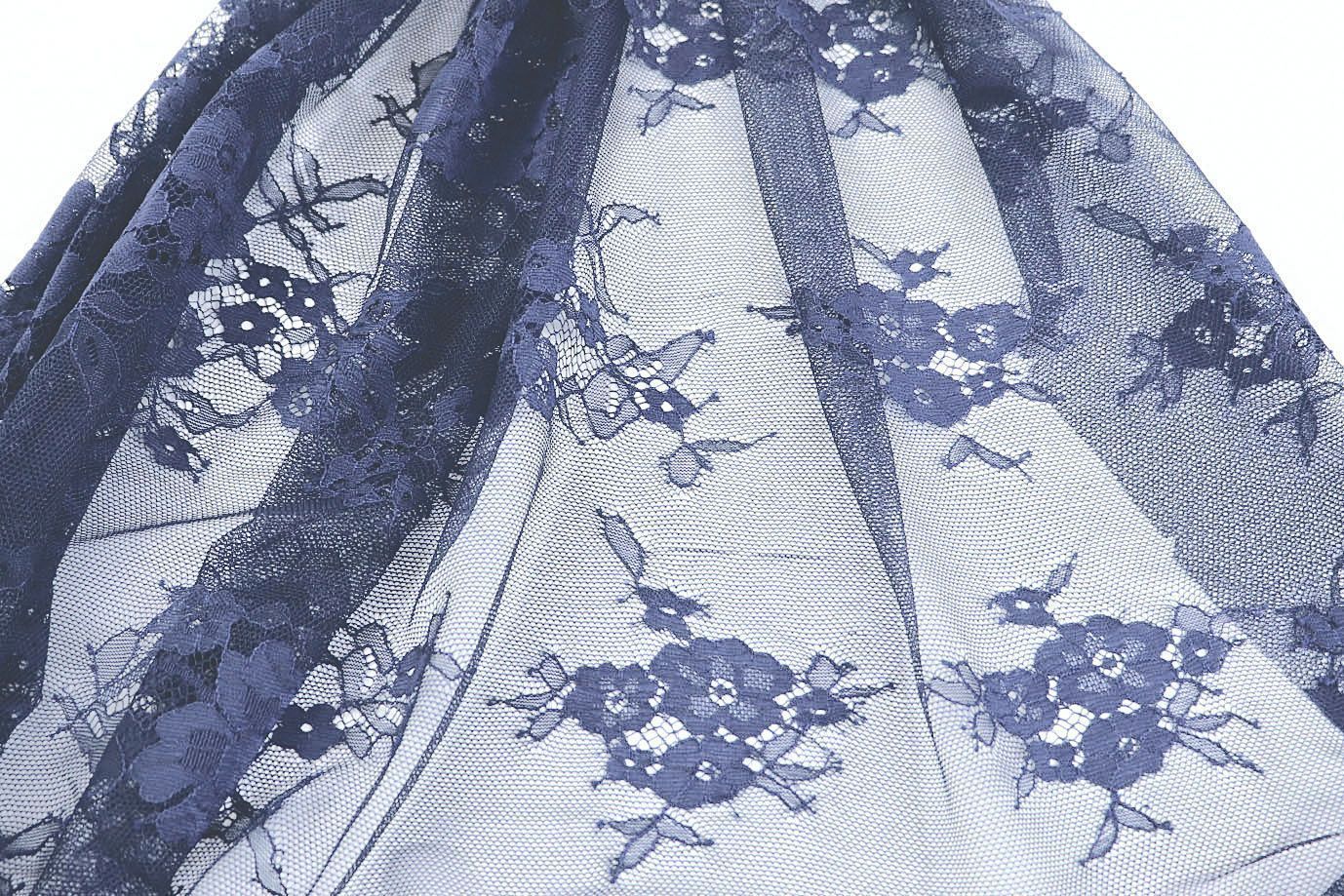 Гипюр "Реснички"/синий VT-9806/D#4/C#5