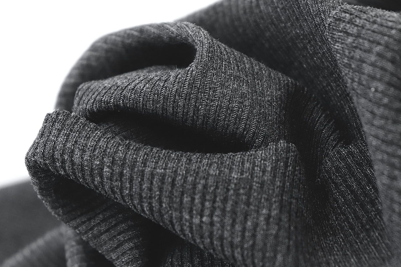 Трикотаж "Рибана" твист/темно-серый 3677-PY/C#8