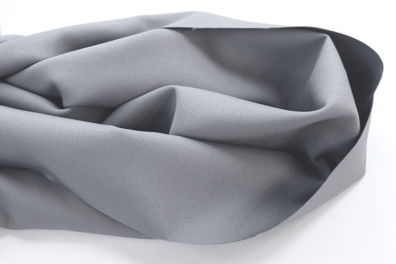 Костюмная ткань "Барби" стрейч/светло-серый VT-11823/C#6