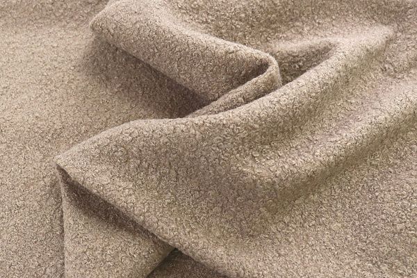 Пальтовая ткань "Букле"/капучино 7416/C#4