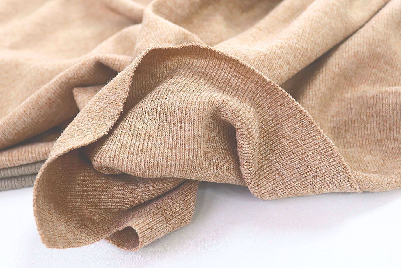 Трикотаж "Рибана" с начесом/бежевый 2884-PY/C#3