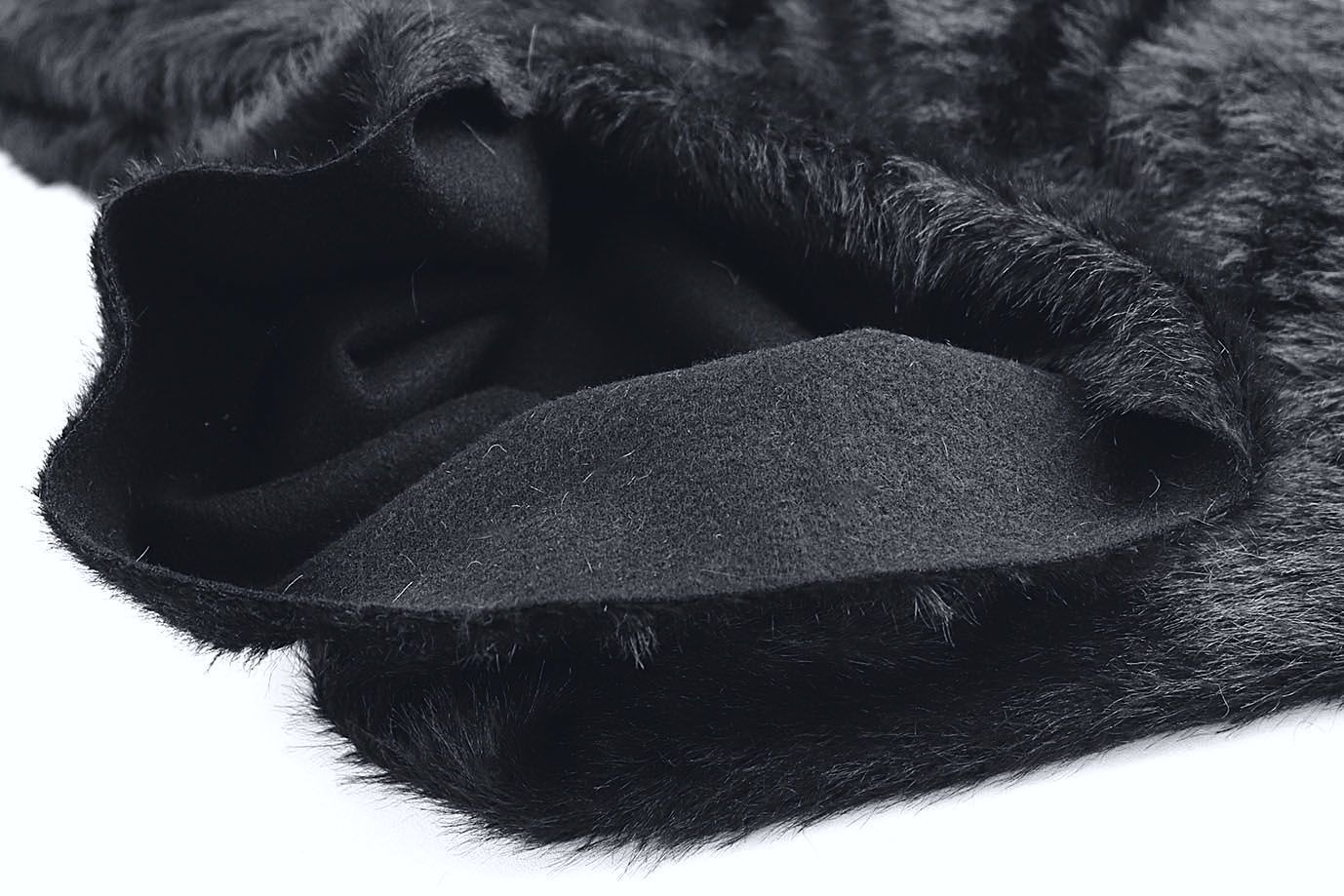 Трикотаж "Альпака" длинноворсовый/черный 3982-PY/C#5