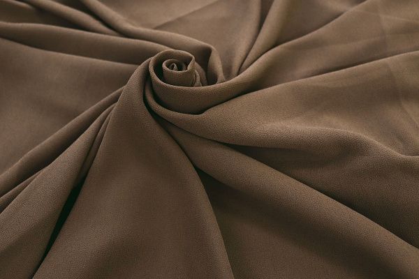 Шифон креп/коричневый SSR-858/C#1 (DT17411)