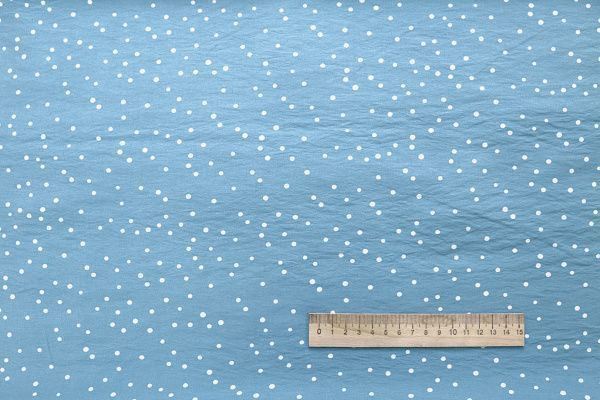 Купра принт/горох белый на голубом 4072-PY/D#6/C#1