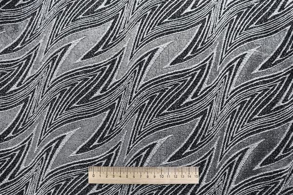 Трикотаж жаккард с люрексом принт/серебряный 4040-PY/D#1/C#1