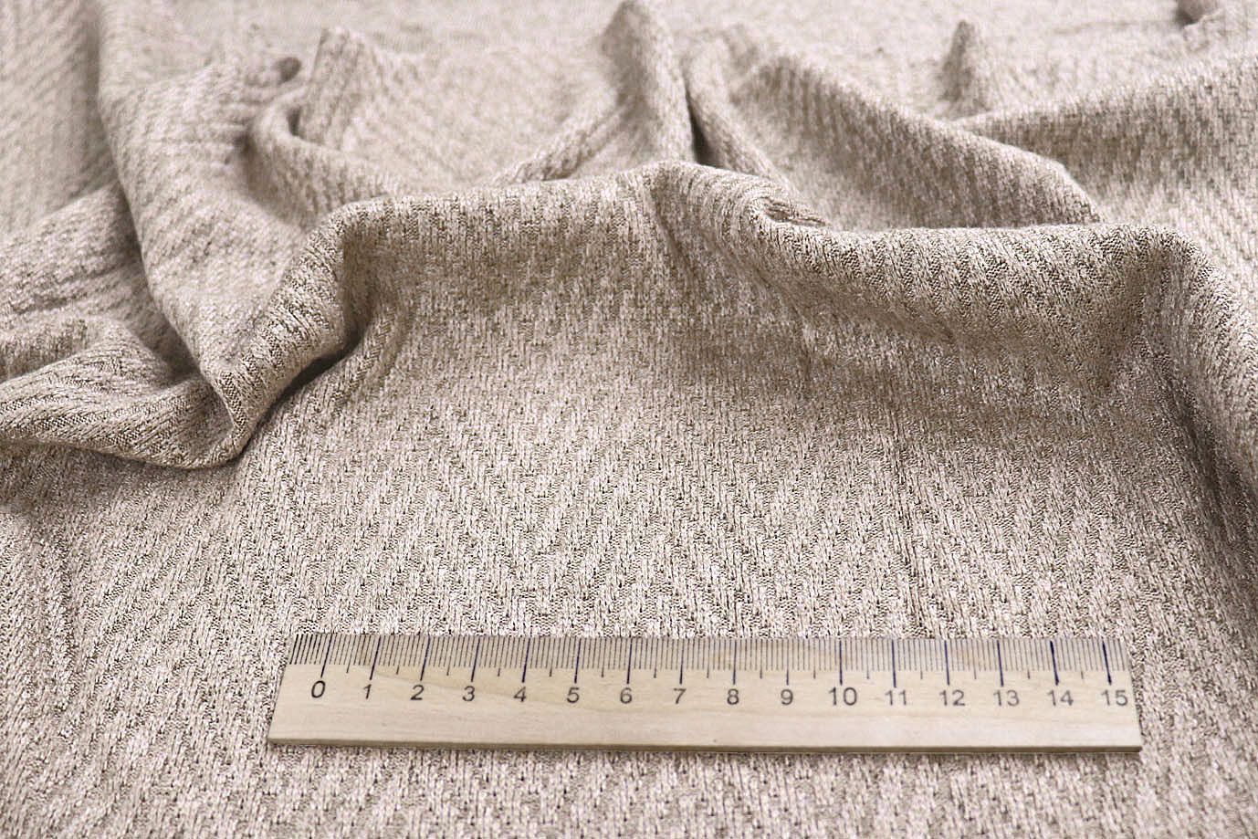 Трикотаж жаккард/бежевый 3992-PY/C#2