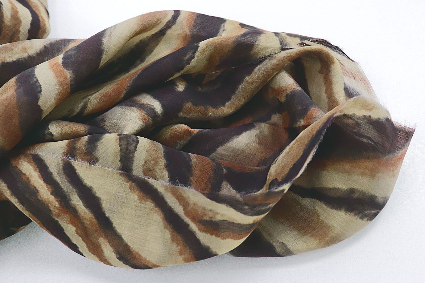 Органза принт/бежево-черный 3890-PY/D#1/C#1 Органза принт/бежево-черный 3890-PY/D#1/C#1