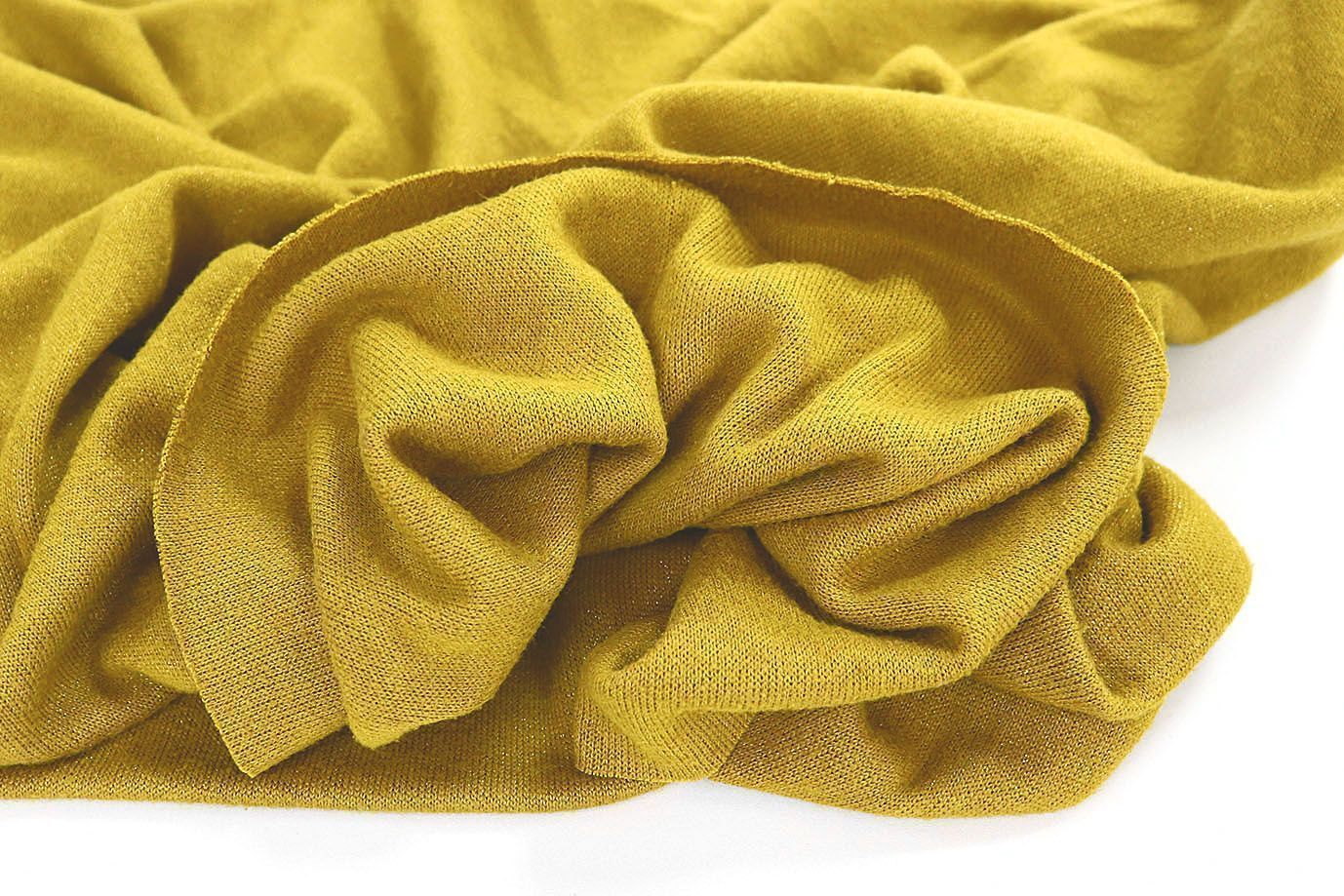 Трикотаж "Евроангора" с люрексом/горчичный 3072/C#123